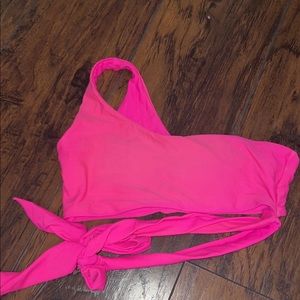 One shoulder bikini top